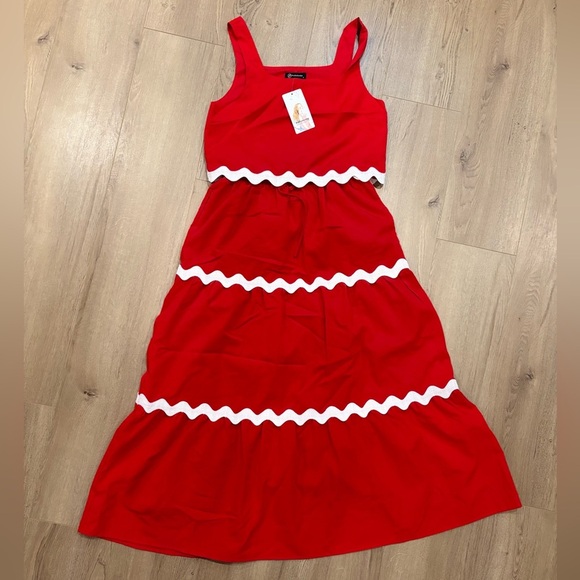 NWT PRETTYGARDEN Women's Outfit Cropped Tank Top High Waisted Maxi Skirt Set S - Picture 2 of 8